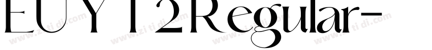EU YT2 Regular字体转换